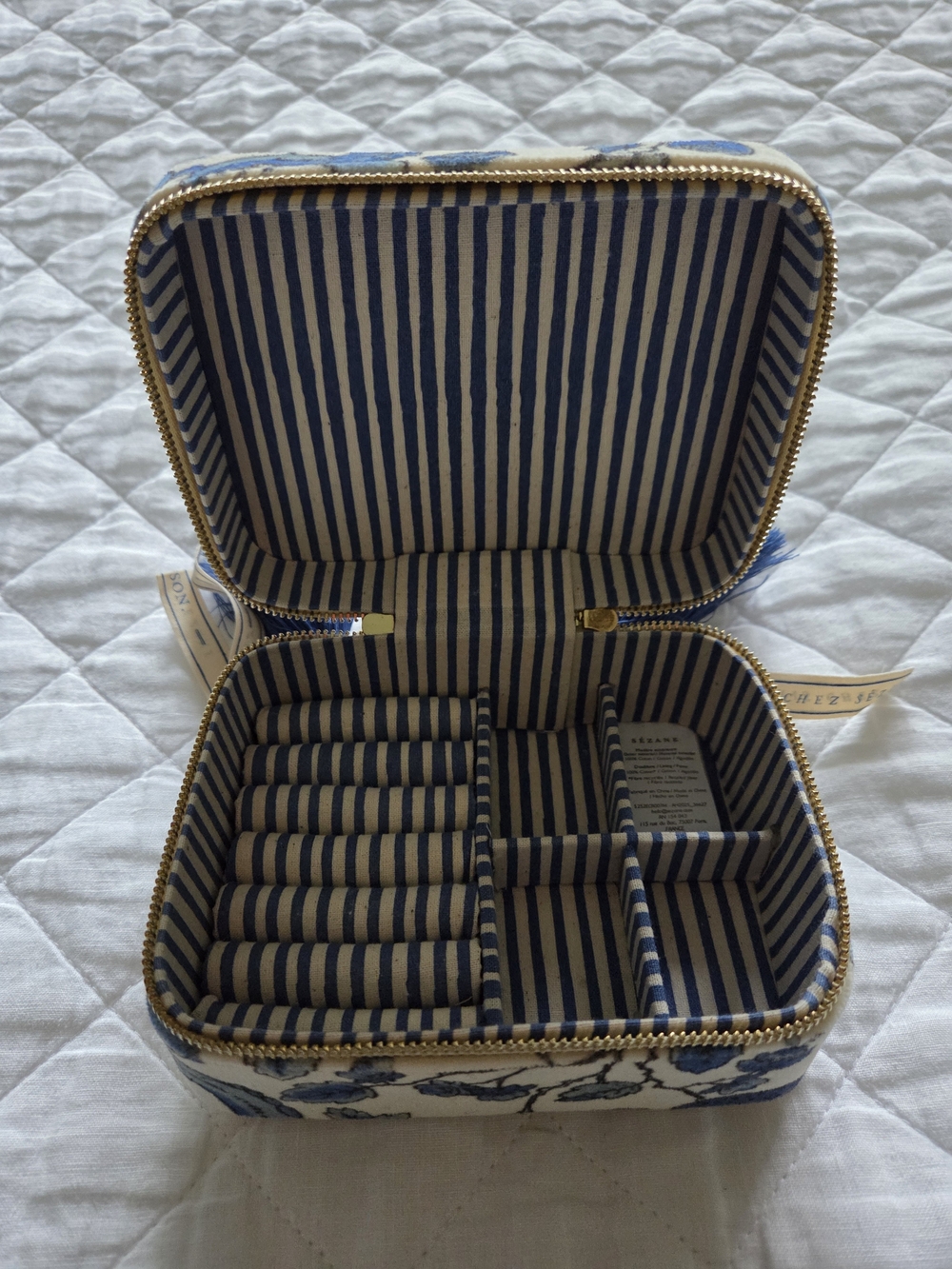 NEW Sezane x Antoinette Poisson Travel Jewelry Case - Picture 2 of 5